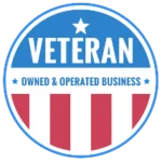 Badge for Veteran Owned & Operated Business signifying the law firm of Cox, Rodman, & Middleton, LLC