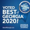 2020 Best Of Georgia (BOGA) badge awarded to the law firm of Cox, Rodman, & Middleton, LLC by the Georgia Business Journal