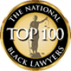 Badge for The National Black Lawyers Top 100 law firms awarded to the law firm of Cox, Rodman, & Middleton, LLC