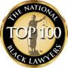 Badge for The National Black Lawyers Top 100 law firms awarded to the law firm of Cox, Rodman, & Middleton, LLC awarded to Attorney Christopher K. Middleton